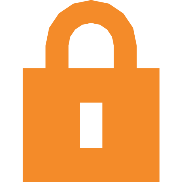 File:Protection lock orange.svg